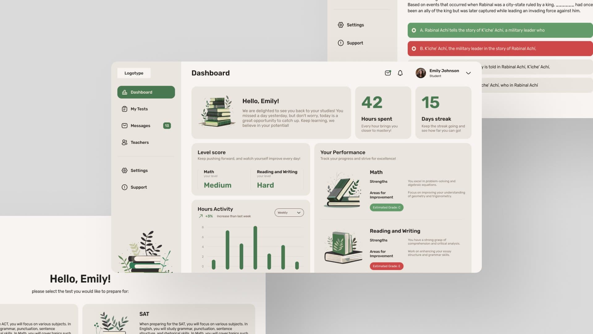 SAT/ACT Test Prep — Building a Connected, AI-Driven Prep Platform